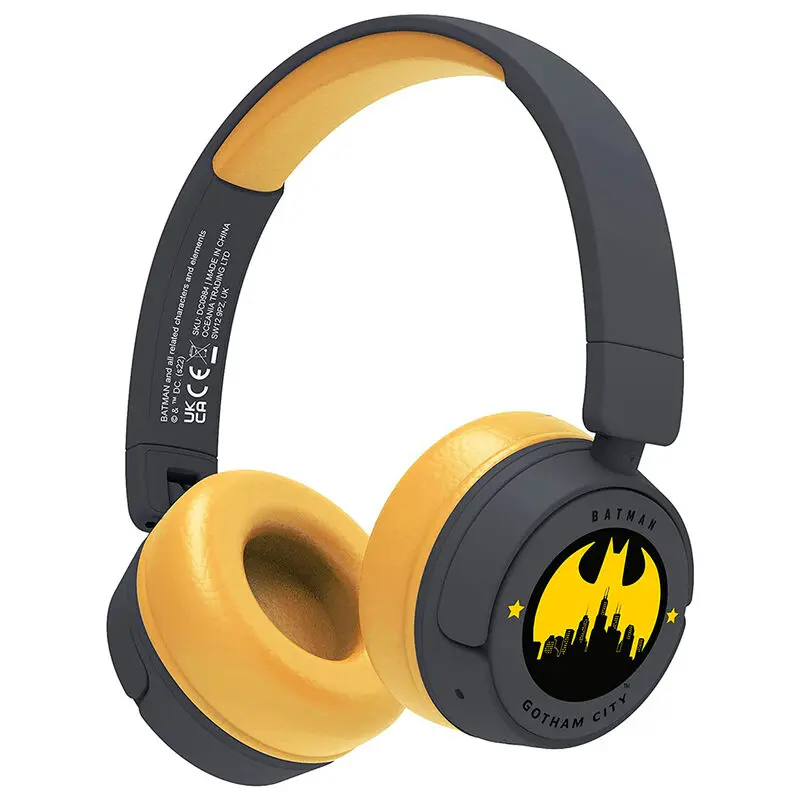 DC Comics Batman Gotham City wireless kids headphones product photo