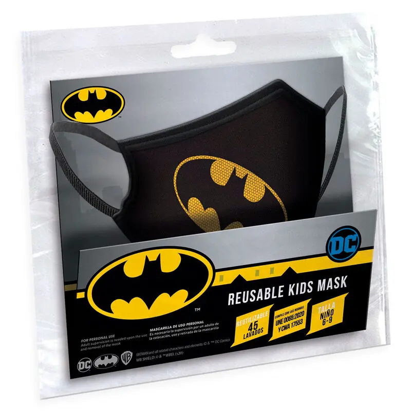 DC Comics Batman Gotham reusable kids face mask product photo