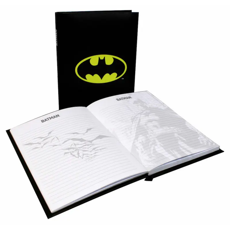 DC Comics Batman logo light notebook product photo