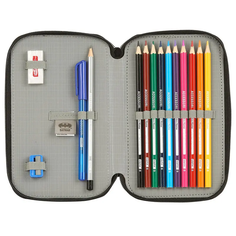 DC Comics Batman Night double pencil case 28pzs product photo