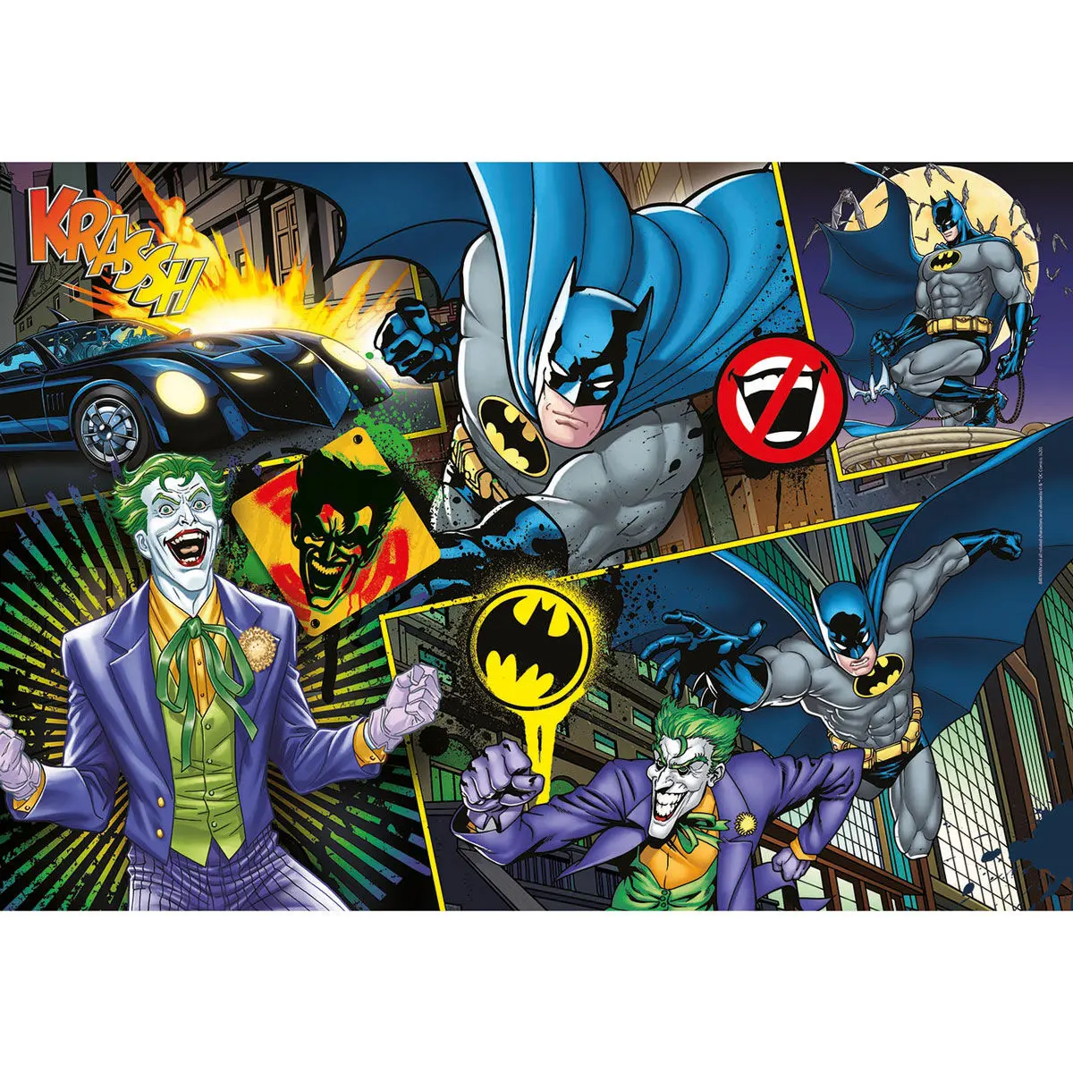 DC Comics Supercolor Jigsaw Puzzle Batman (104 pieces) termékfotó