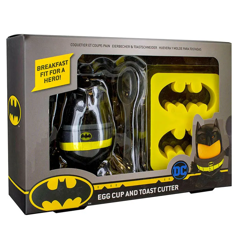 DC Comics Batman egg cup and toast cutter product photo