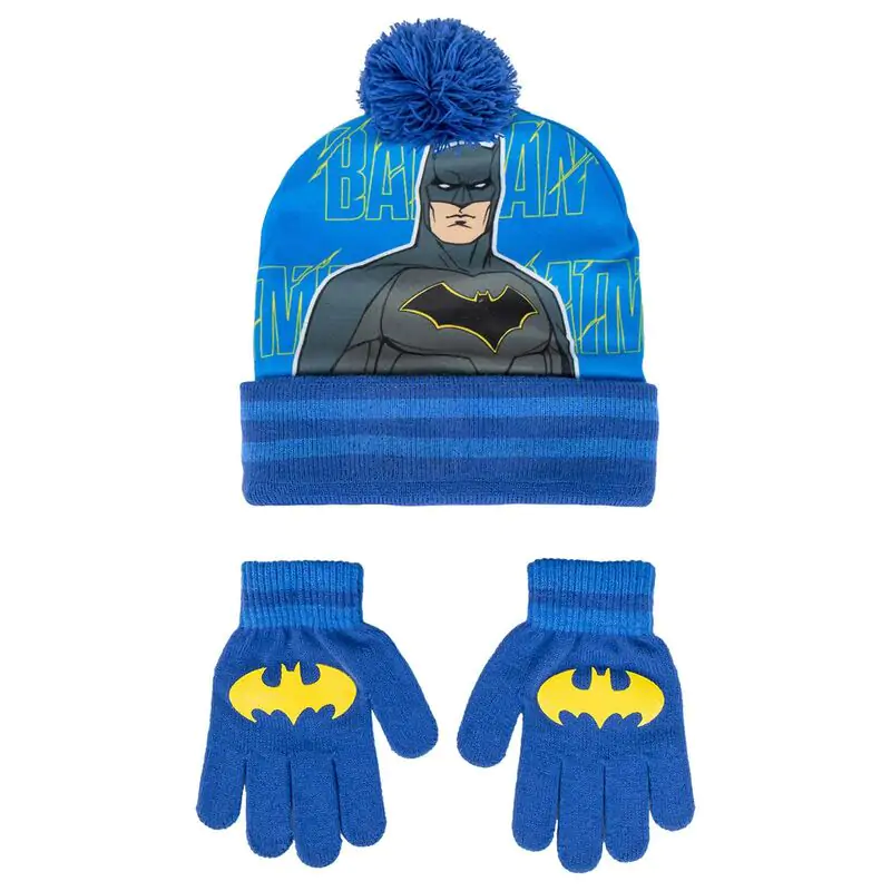 DC Comics Batman hat and gloves set product photo