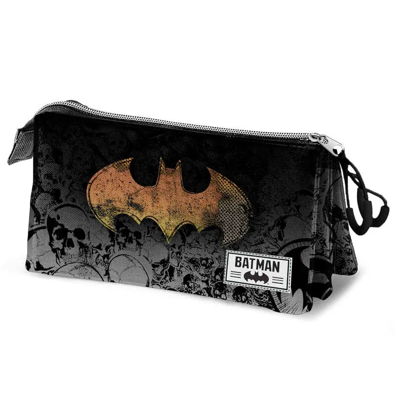 DC Comics Batman Skulls triple pencil case product photo