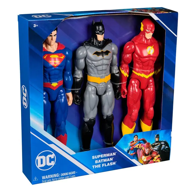 DC Comics Batman Superman Flash blister 3 figures 30cm product photo