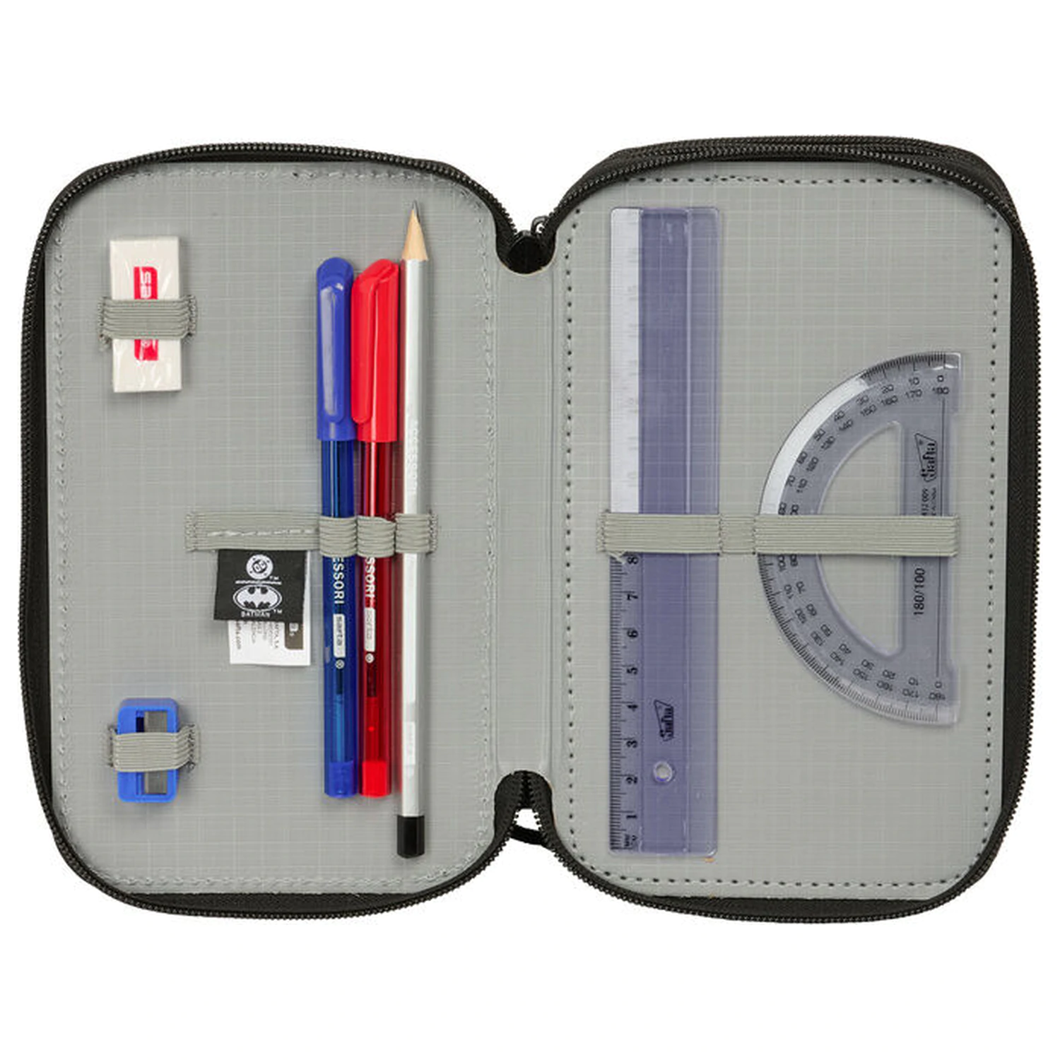 DC Comics Batman triple pencil case 37pcs product photo