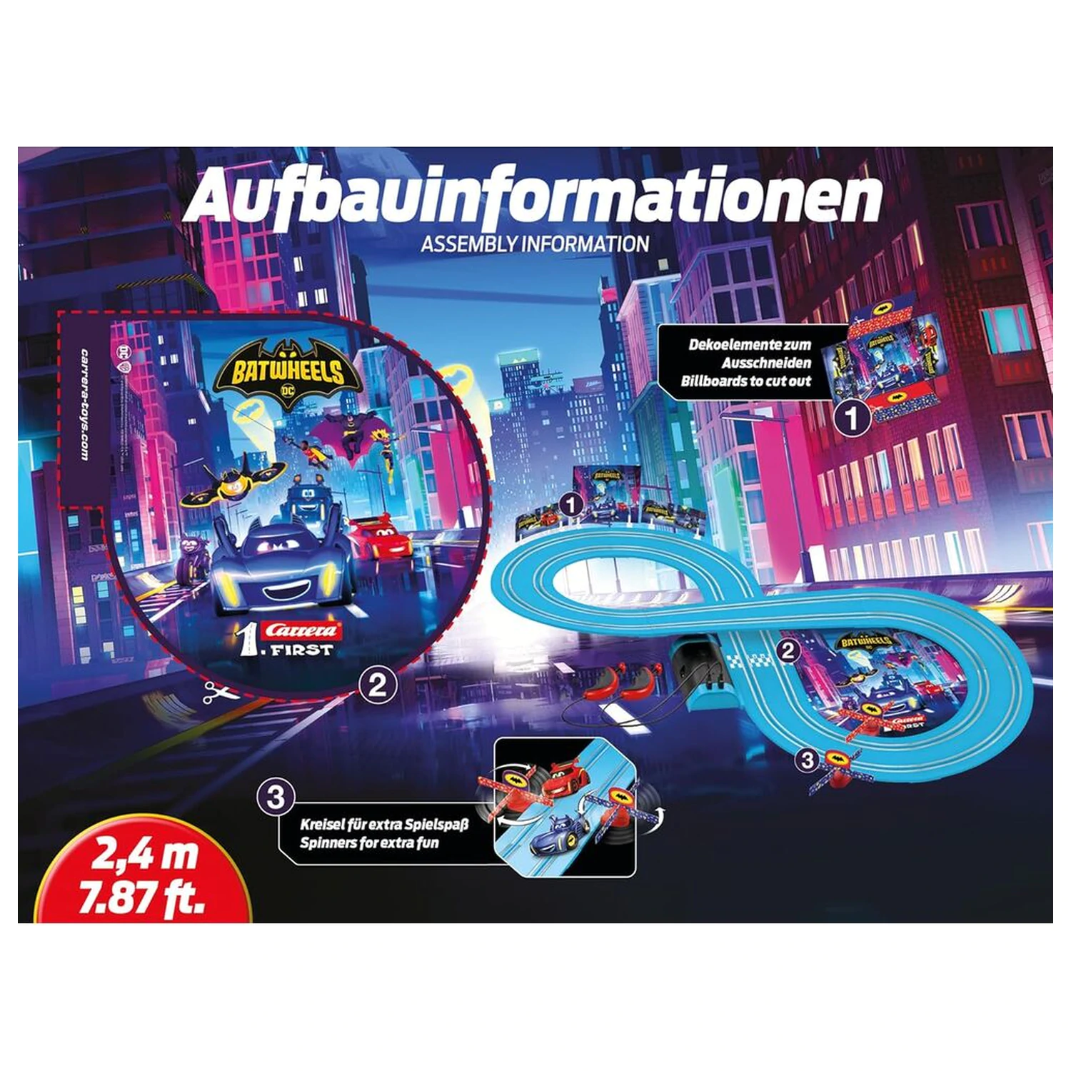 DC Comics Batwheels Ready to Roll Racing circuit product photo