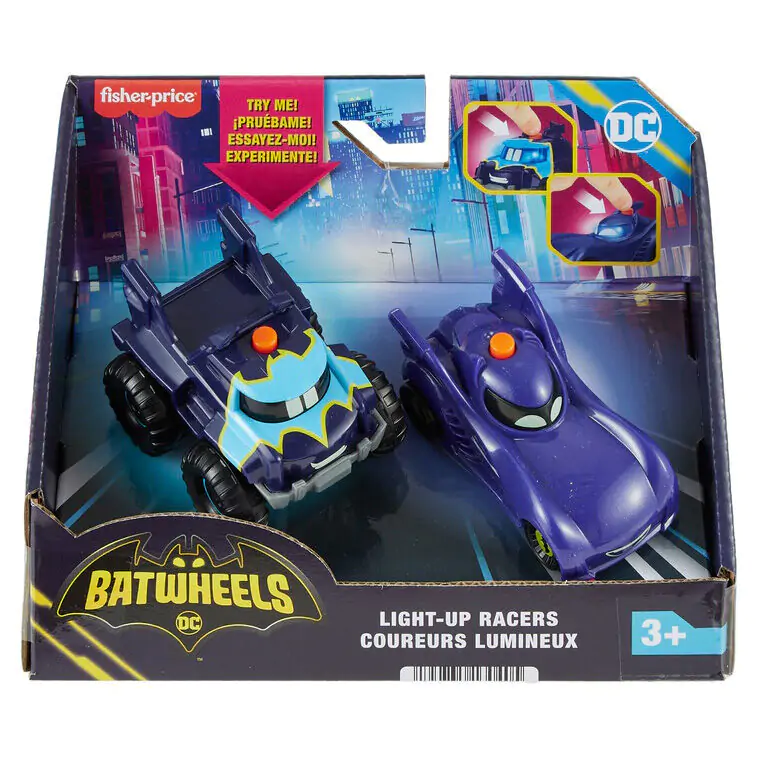 DC Comics Batwheels set 2 Cars Bam &amp; Buff product photo
