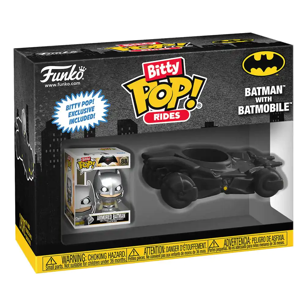 DC Comics Bitty Funko POP! Rides Vinyl Figure Batman w/Batmobile 2,5 cm termékfotó