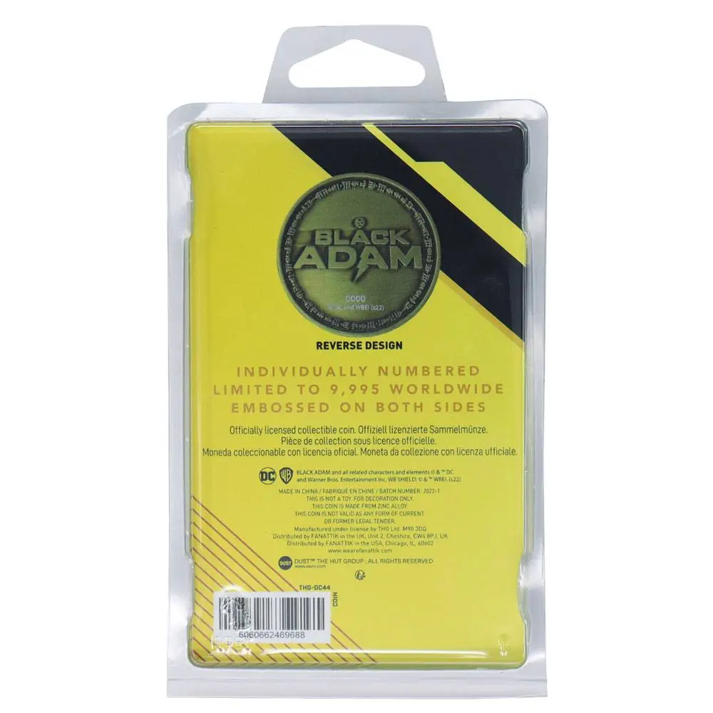 DC Comics Collectable Coin Black Adam Limited Edition product photo