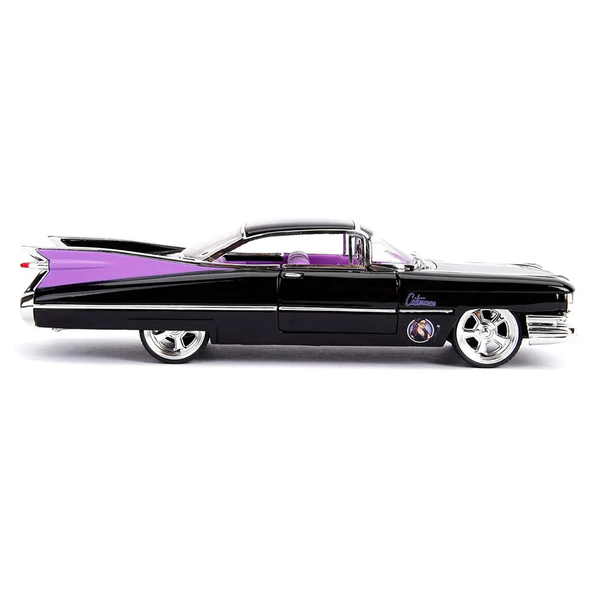 DC Comics Catwoman Cadillac Coupe Deville 1959 metal car + figure set product photo