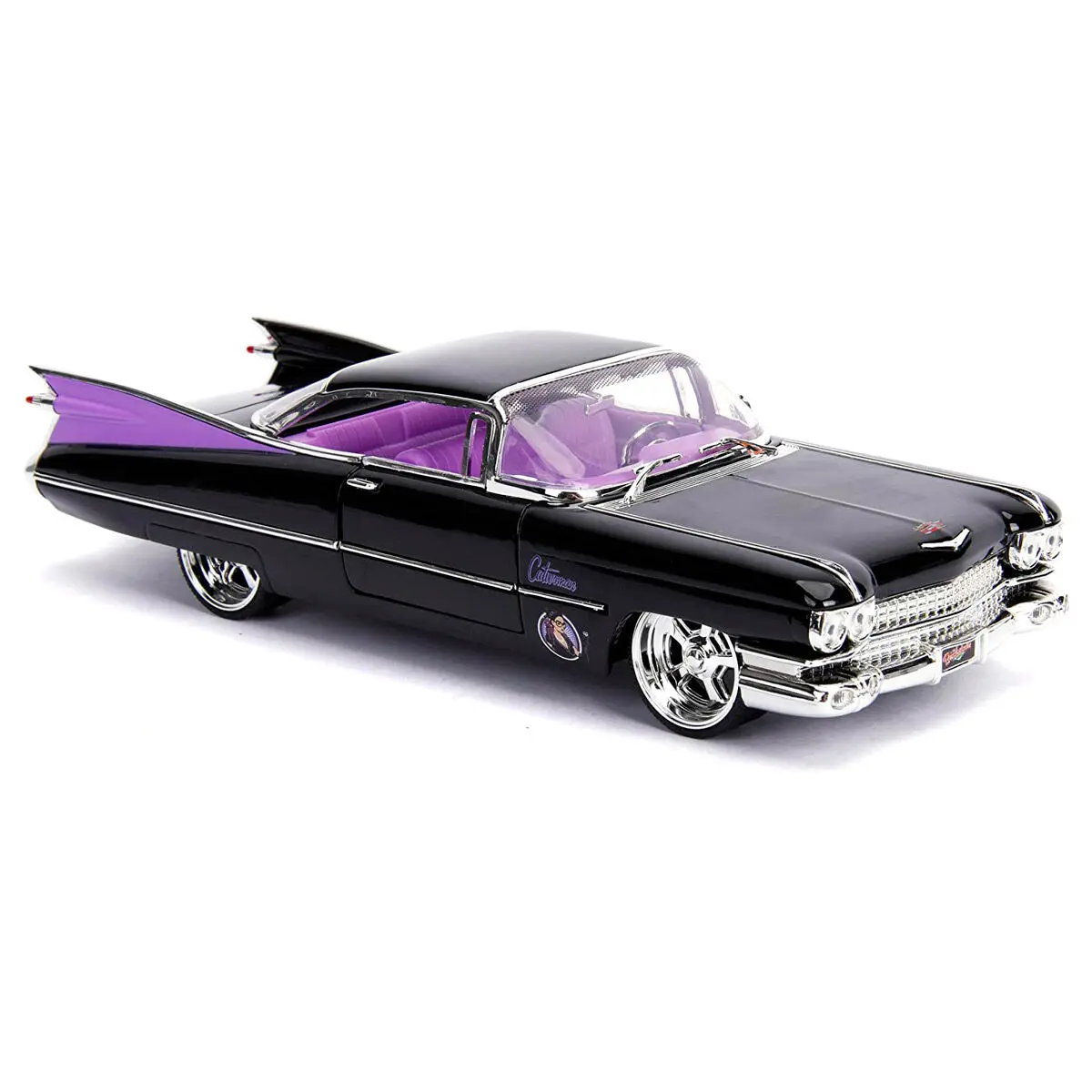 DC Comics Catwoman Cadillac Coupe Deville 1959 metal car + figure set product photo