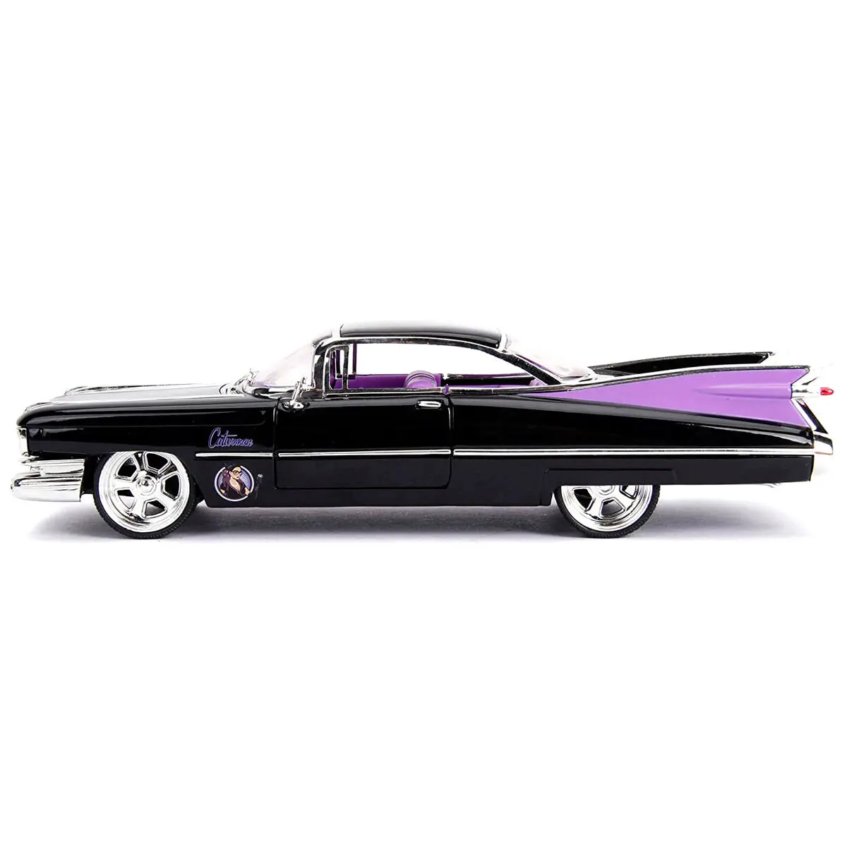 DC Comics Catwoman Cadillac Coupe Deville 1959 metal car + figure set product photo