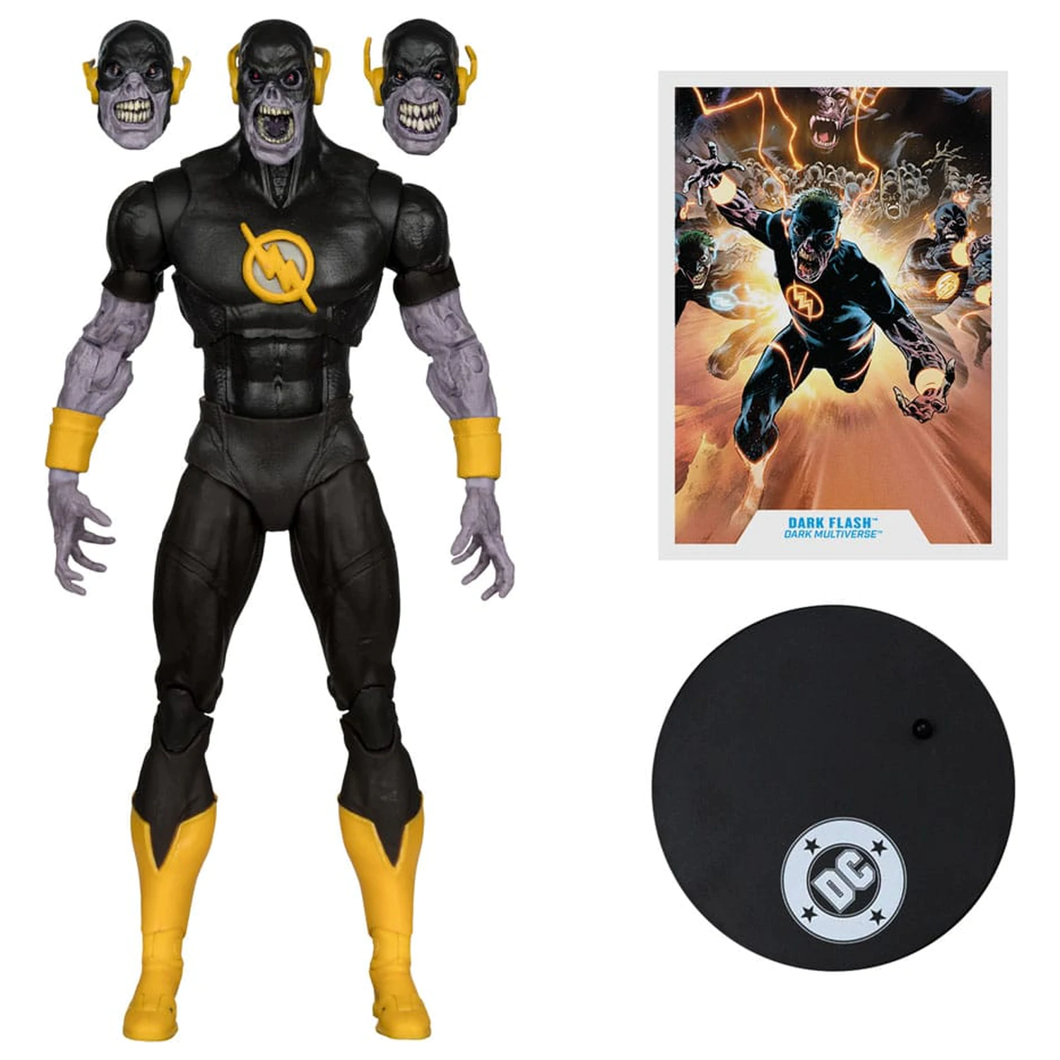 DC Comics DC Multiverse Action Figure Dark Flash (Dark Mulitverse) (Red Platinum Edition) 18 cm product photo