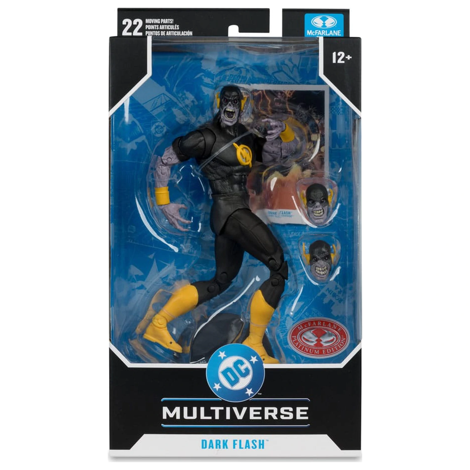 DC Comics DC Multiverse Action Figure Dark Flash (Dark Mulitverse) (Red Platinum Edition) 18 cm product photo
