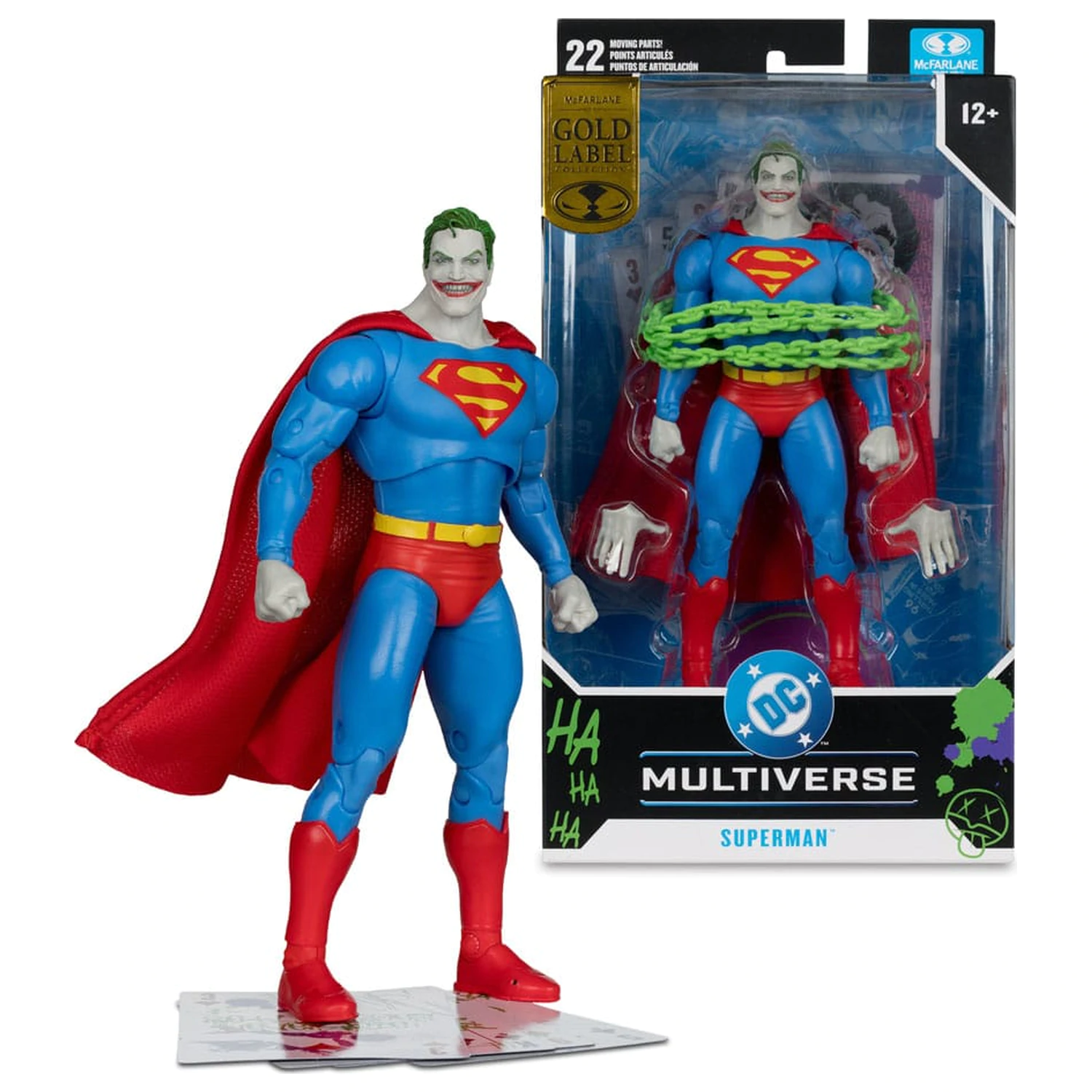 DC Comics DC Multiverse Action Figure Superman (Superman #9) (Jokerized) (Gold Label) 18 cm product photo