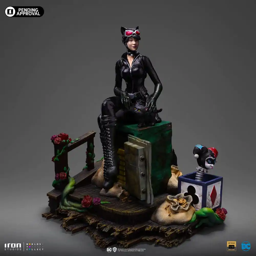 DC Comics Deluxe Art Scale Statue 1/10 Catwoman (Gotham City Sirens) 21 cm termékfotó