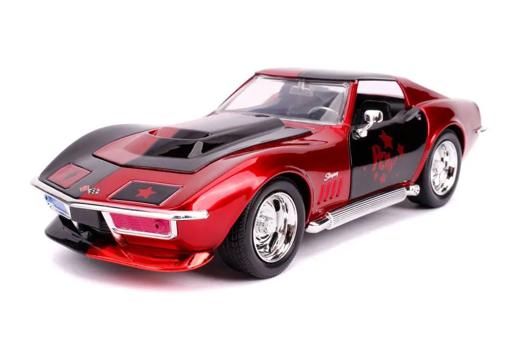 DC Comics Diecast Model 1/24 1969 Chevy Corvette Stingray with Figure product photo