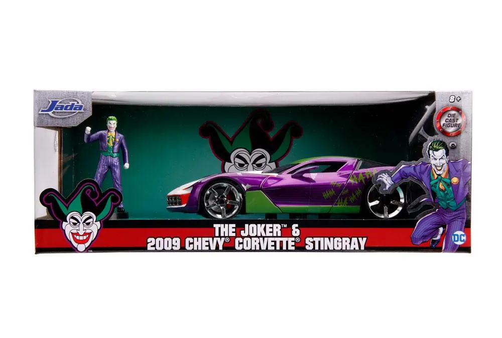 DC Comics Diecast Model 1/24 2009 Chevy Corvette Stingray with Figure product photo
