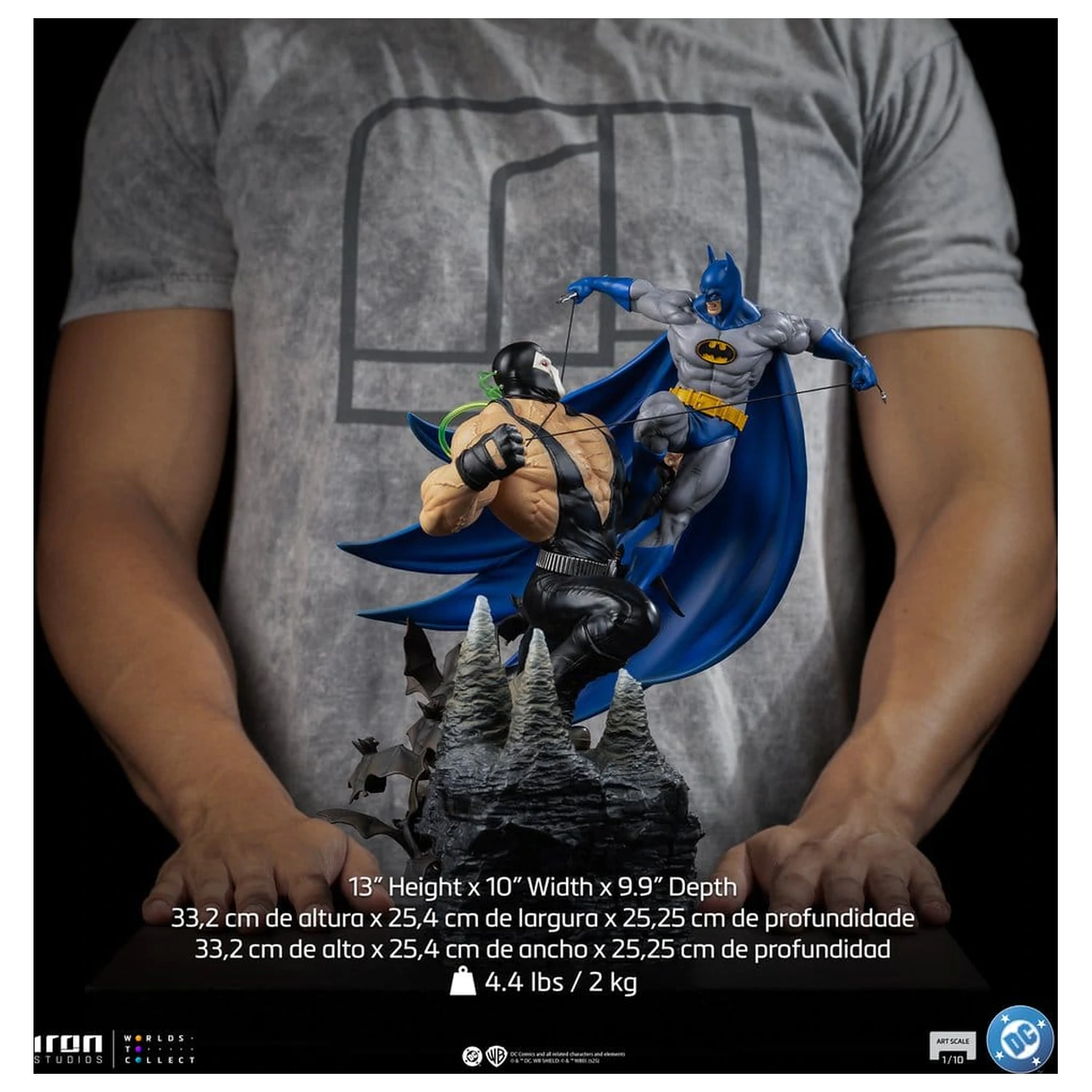DC Comics Diorama 1/10 Batman vs Bane 33 cm product photo