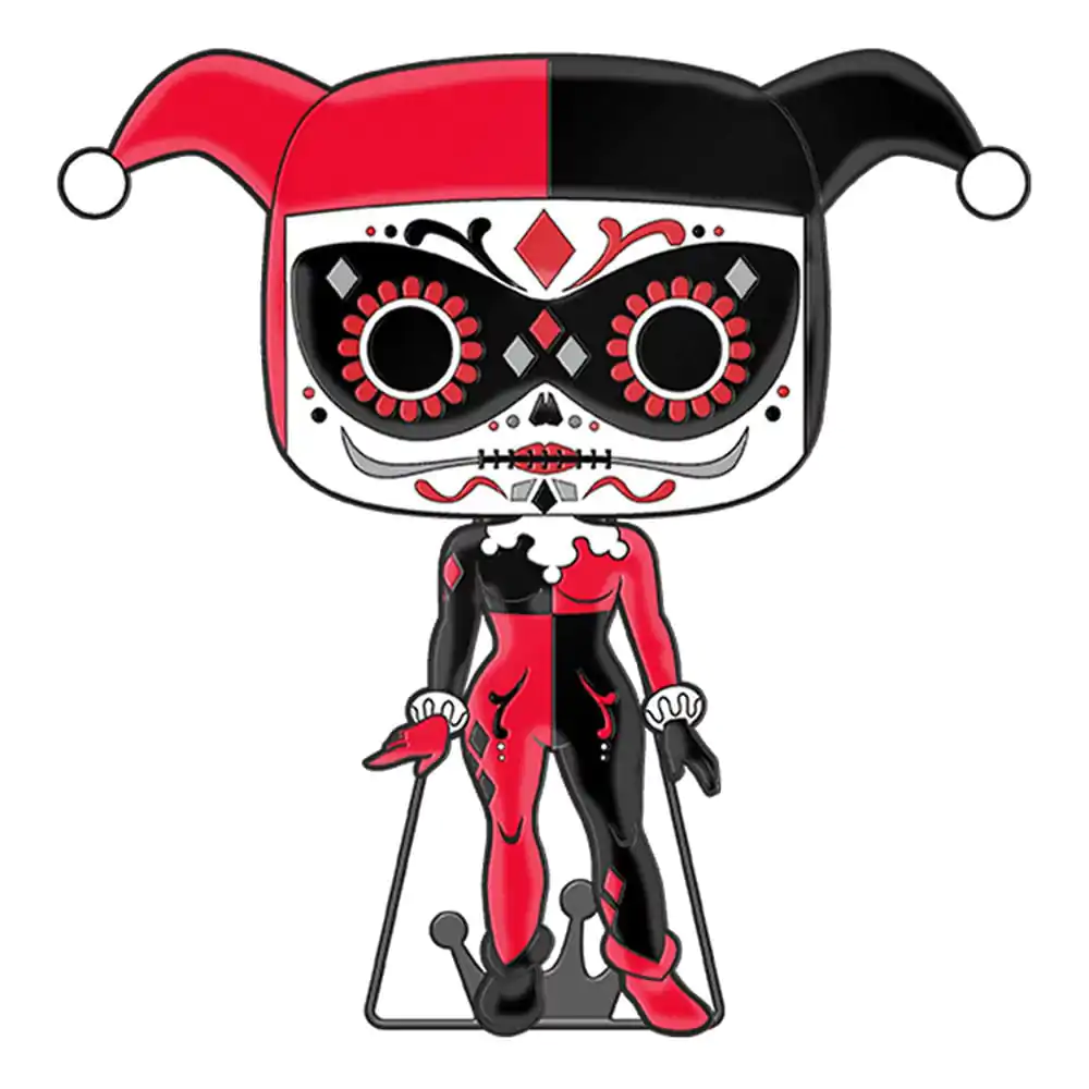 DC Comics DOTD Loungefly POP! Enamel Pin Harley Quinn (Glow-in-the-Dark) 10 cm termékfotó