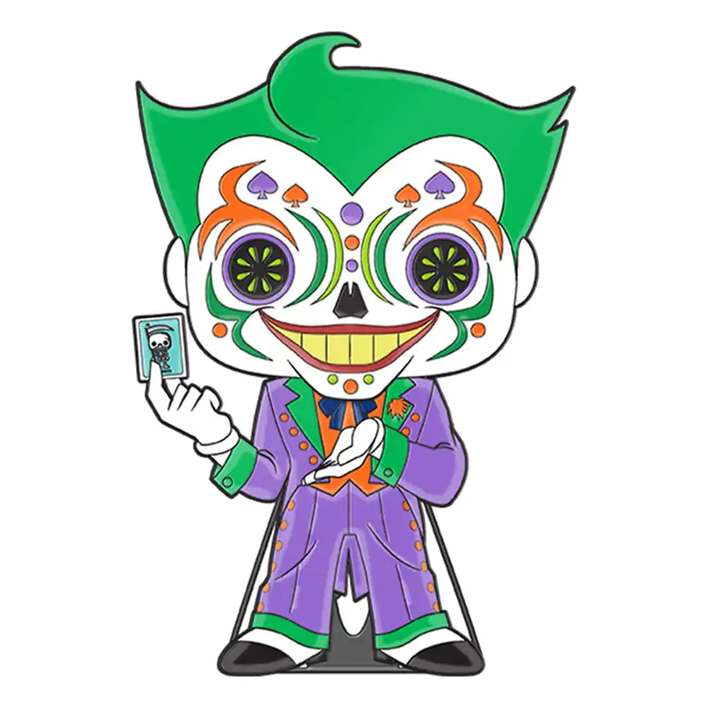 DC Comics DOTD Loungefly POP! Enamel Pin Joker (Glow-in-the-Dark) 10 cm termékfotó