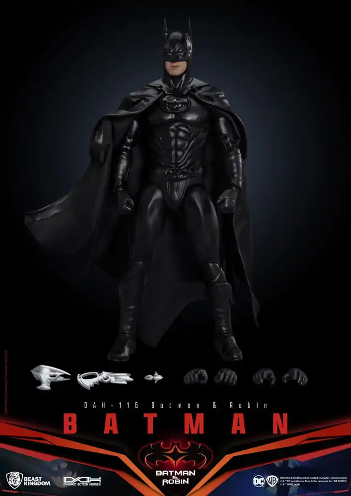 DC Comics Dynamic 8ction Heroes Action Figure 1/9 Batman (Batman & Robin) 21 cm termékfotó