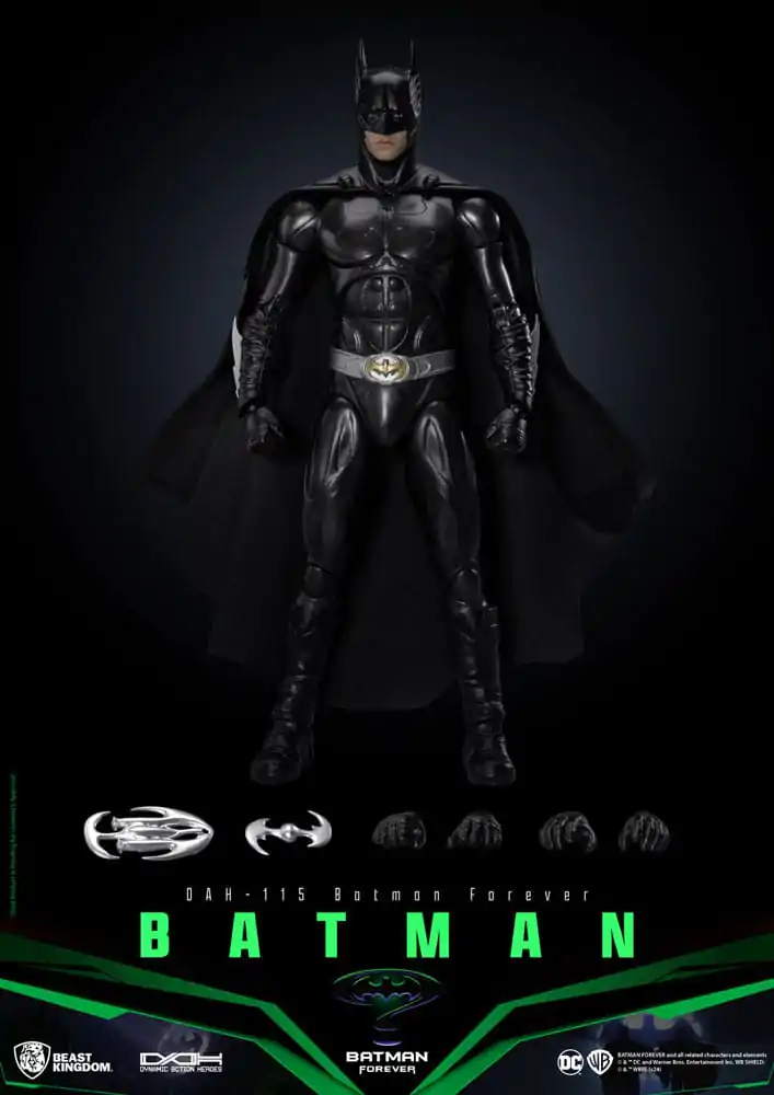 DC Comics Dynamic 8ction Heroes Action Figure 1/9 Batman (Batman Forever) 21 cm termékfotó