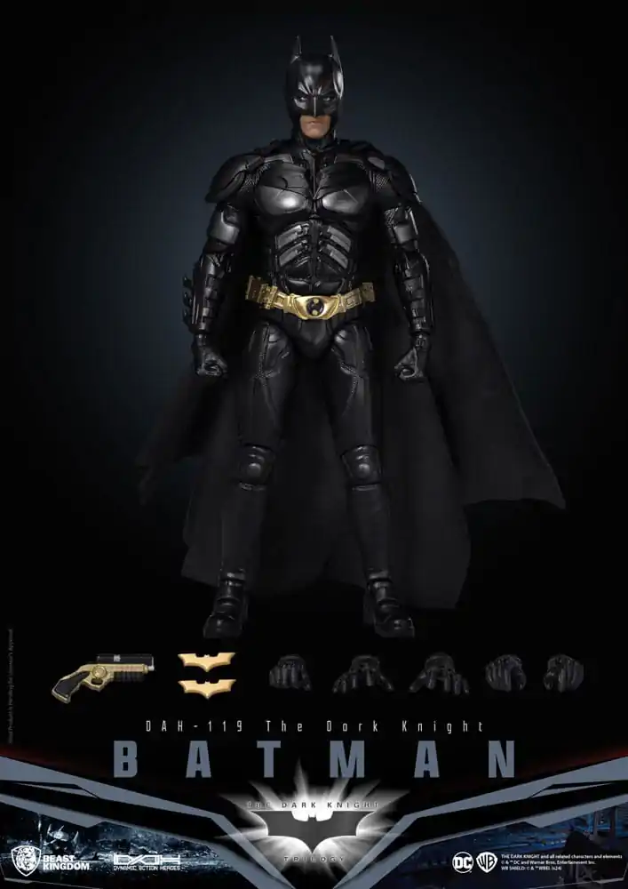 DC Comics Dynamic 8ction Heroes Action Figure 1/9 Batman (The Dark Knight) 21 cm termékfotó