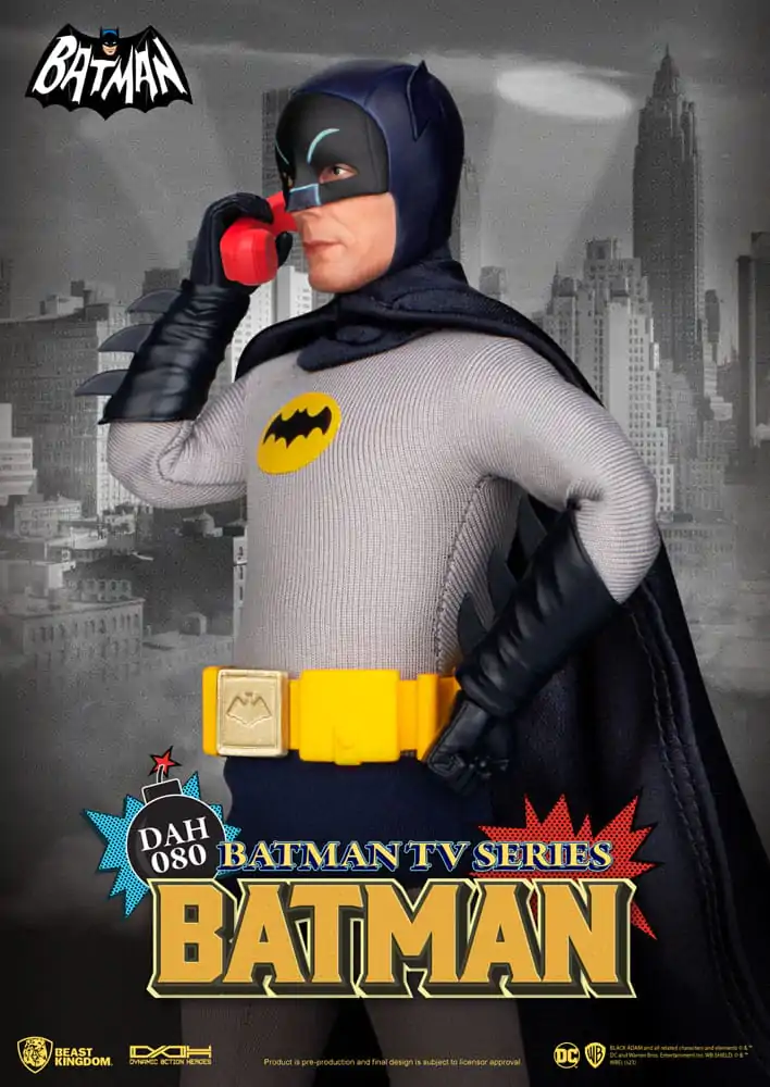 DC Comics Dynamic 8ction Heroes Action Figure 1/9 Batman TV Series Batman 24 cm termékfotó