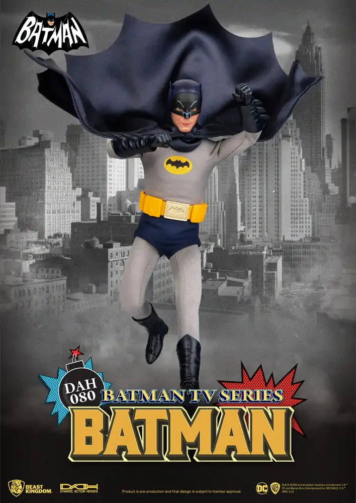 DC Comics Dynamic 8ction Heroes Action Figure 1/9 Batman TV Series Batman 24 cm termékfotó