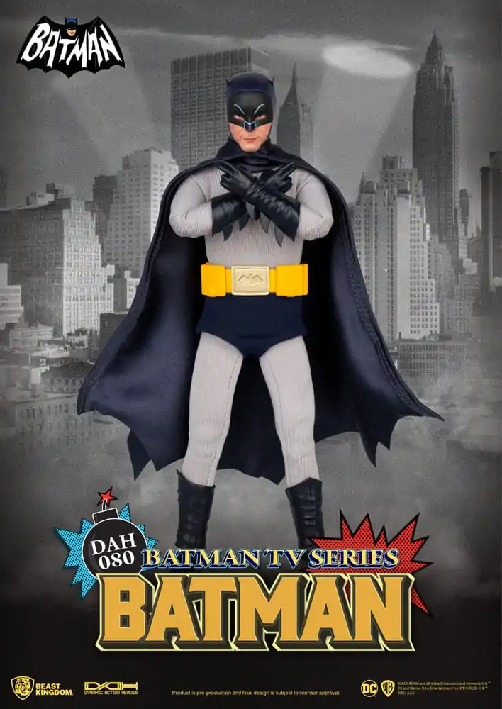 DC Comics Dynamic 8ction Heroes Action Figure 1/9 Batman TV Series Batman 24 cm termékfotó