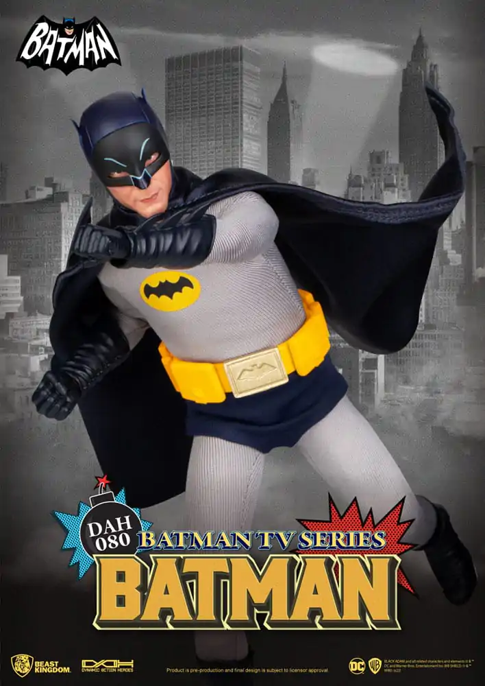 DC Comics Dynamic 8ction Heroes Action Figure 1/9 Batman TV Series Batman 24 cm termékfotó