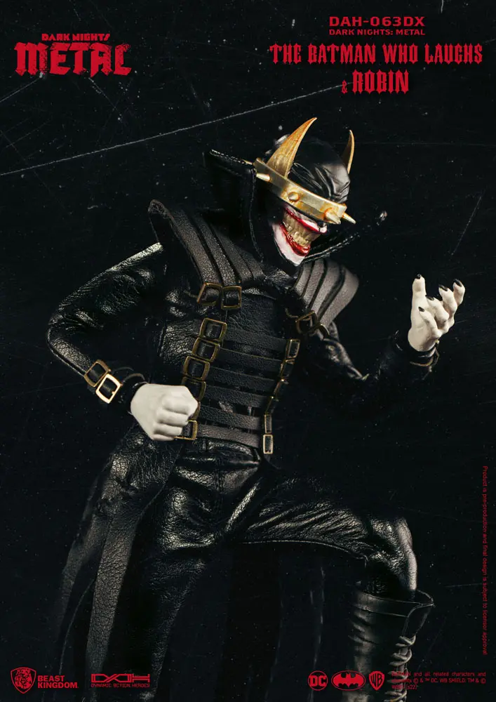 DC Comics Dynamic 8ction Heroes Action Figure 1/9 The Batman Who Laughs and his Rabid Robins DX 20 cm product photo