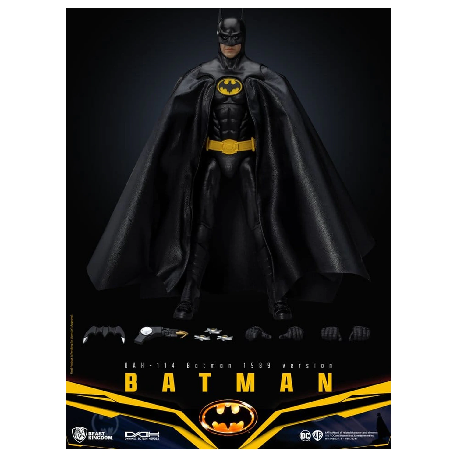 DC Comics Dynamic 8ction Heroes Action Figure Batman 1989 Standard Version 21 cm product photo