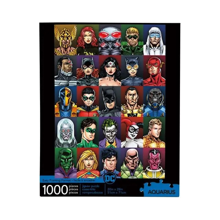 DC Comics Jigsaw Puzzle Faces (1000 pieces) product photo