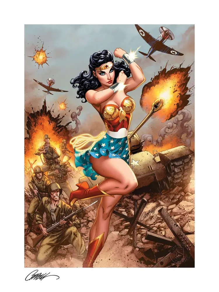 DC Comics Fine Art Print Wonder Woman #750: WWII 46 x 61 cm - unframed product photo