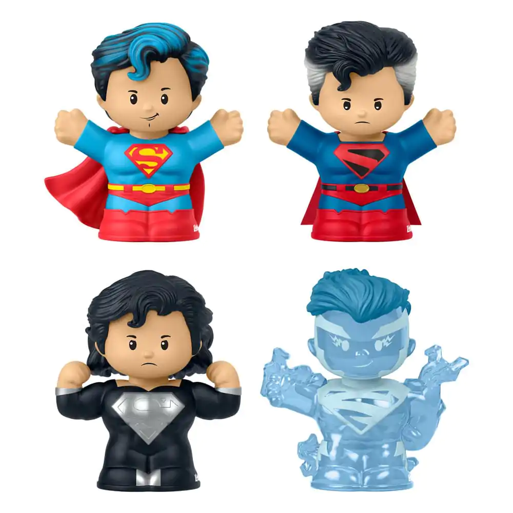 DC Comics Fisher-Price Little People Collector Mini Figures 4-Pack Superman: Through the Ages 7 cm product photo