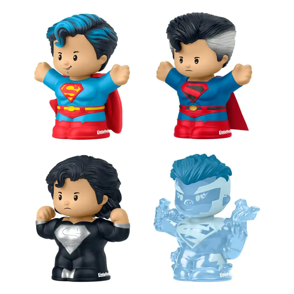 DC Comics Fisher-Price Little People Collector Mini Figures 4-Pack Superman: Through the Ages 7 cm product photo
