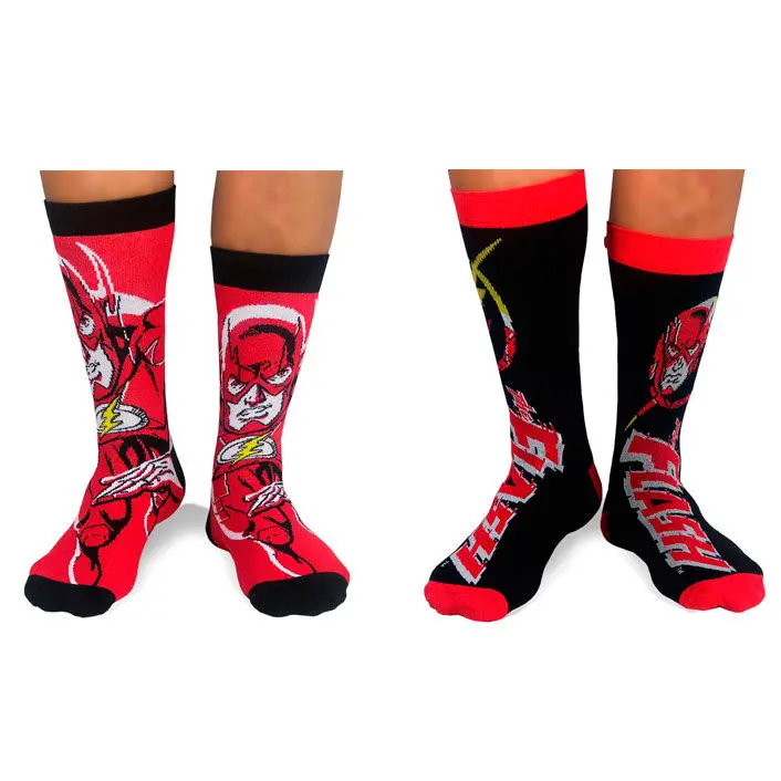 DC Comics Flash 2 pack assorted socks product photo