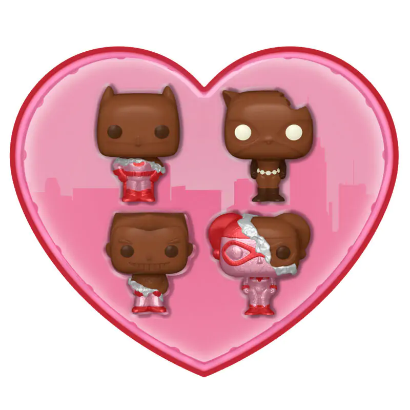 DC Valentines Pocket POP! Vinyl Figure 4-Pack Choc 4 cm termékfotó