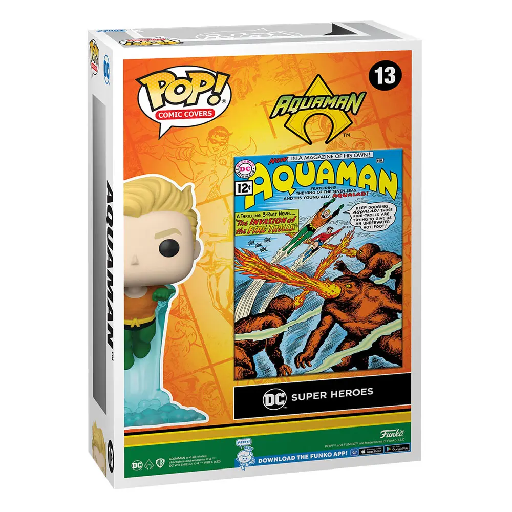 DC Comics POP! Comic Cover Vinyl Figure Aquaman 9 cm termékfotó