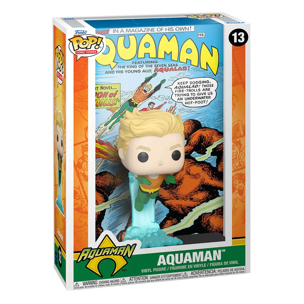 DC Comics POP! Comic Cover Vinyl Figure Aquaman 9 cm termékfotó