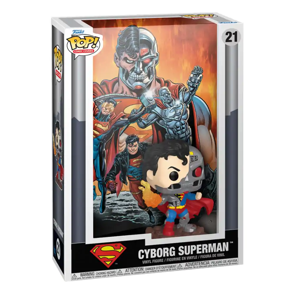 DC Comics Funko POP! Comic Cover Vinyl Figure Cyborg Superman 9 cm termékfotó