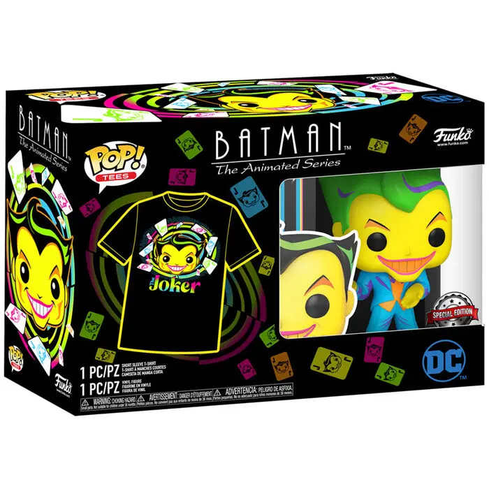 DC Comics Funko POP! figure & tee box Joker Exkluzív termékfotó