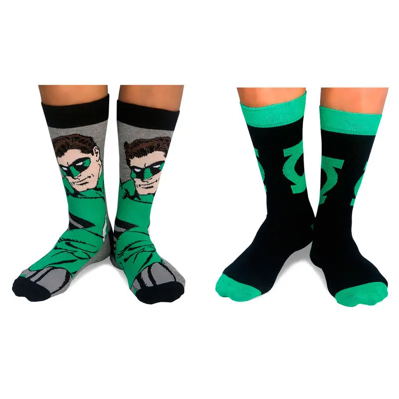DC Comics Green Lantern 2 pack assorted socks product photo