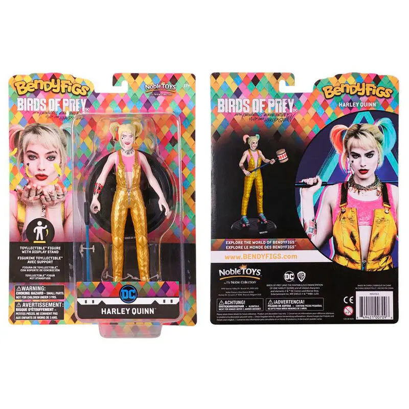 DC Comics Bendyfigs Bendable Figure Harley Quinn BOP with Mallet 19 cm termékfotó