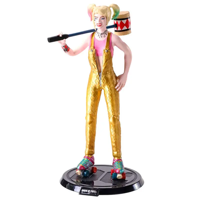 DC Comics Bendyfigs Bendable Figure Harley Quinn BOP with Mallet 19 cm product photo