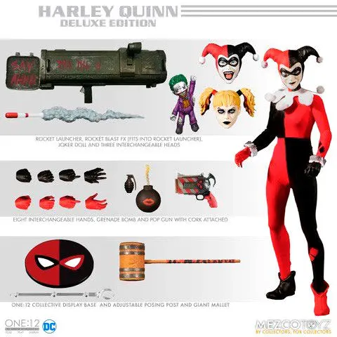 DC Comics Action Figure 1/12 Harley Quinn Deluxe Edition 16 cm product photo