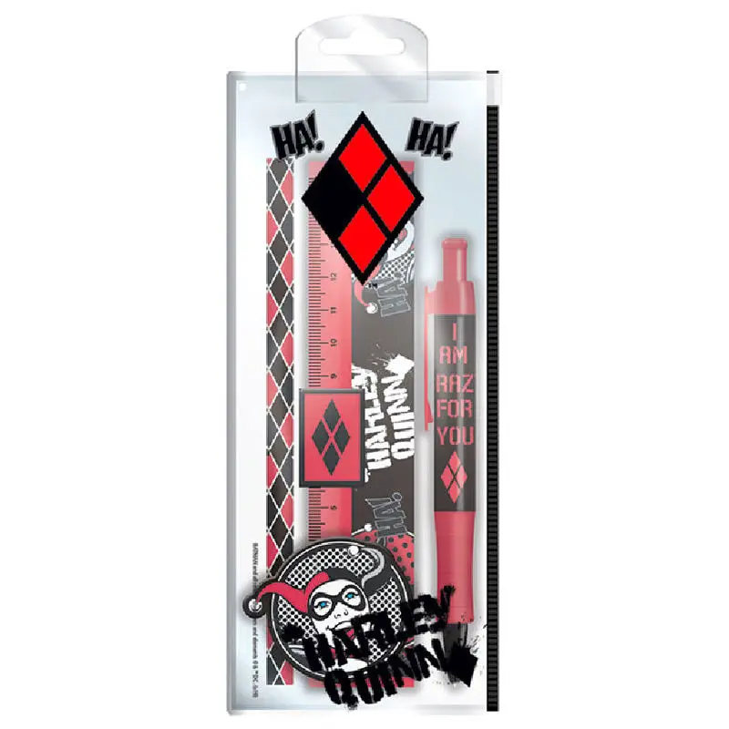DC Comics Harley Quinn stationery set product photo